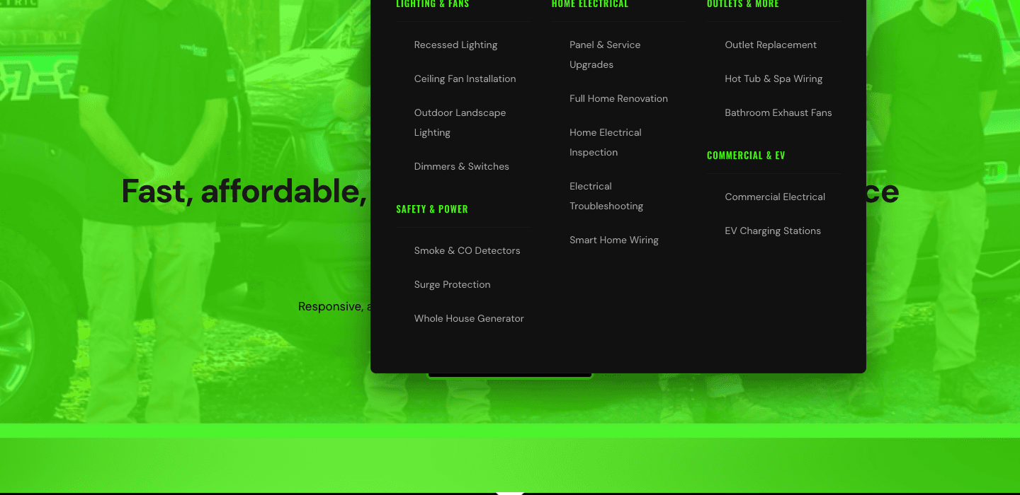 New footer