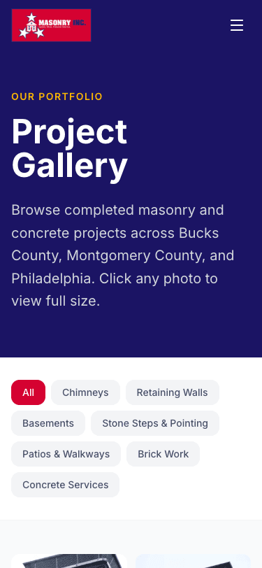 Gallery on mobile